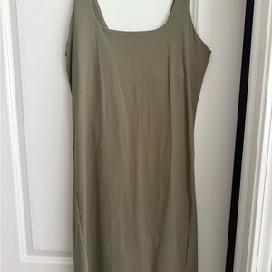 Old Navy Olive Green Powersoft Dress